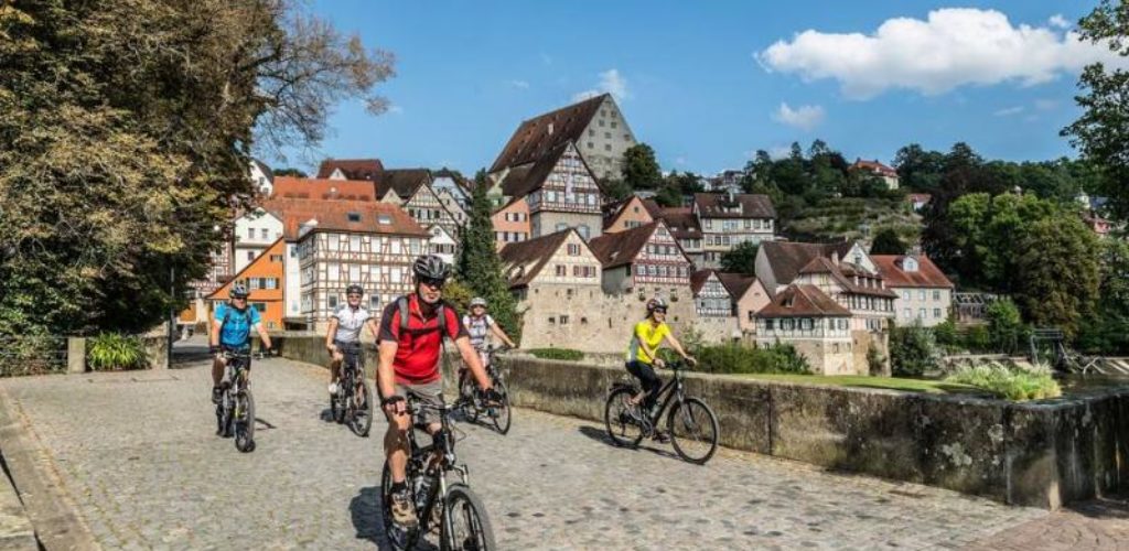 Der Kocher-Jagst-Radweg bietet alternative Routenvarianten für den Aktivurlauber