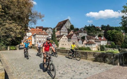 Der Kocher-Jagst-Radweg bietet alternative Routenvarianten für den Aktivurlauber
